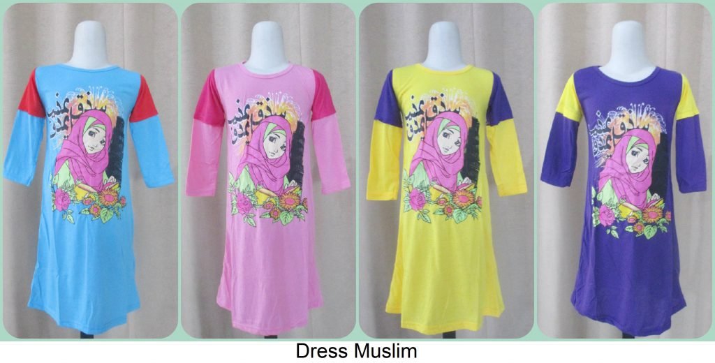 Sentra Grosir Dress Muslim Anak Murah