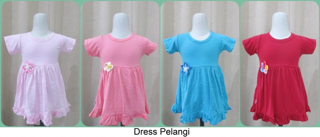 Pusat Grosir Dress Pelangi Anak Perempuan Murah Modis