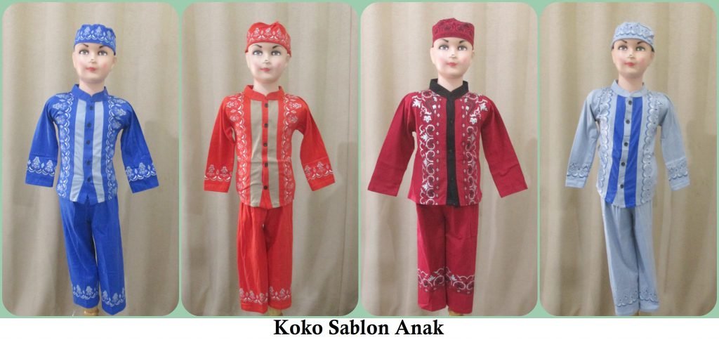 Pusat Grosir Koko Sablon Anak Laki Laki Murah