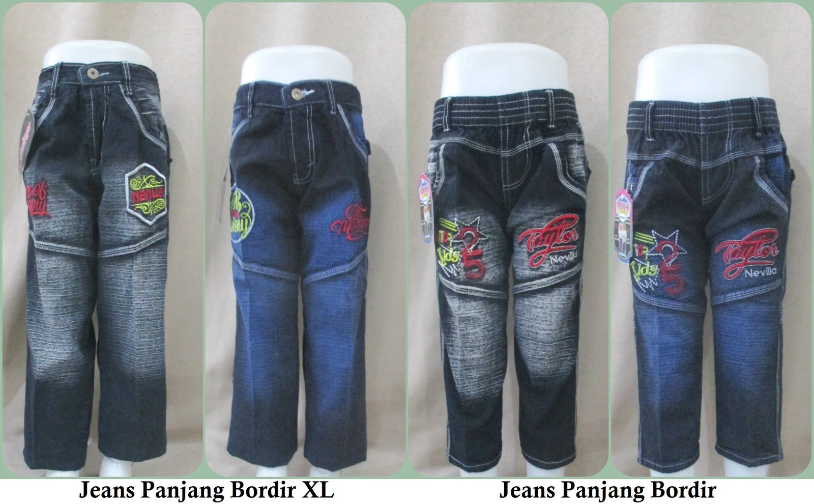  Grosir  Celana  Jeans Panjang  Bordir Anak  Laki Laki Murah 