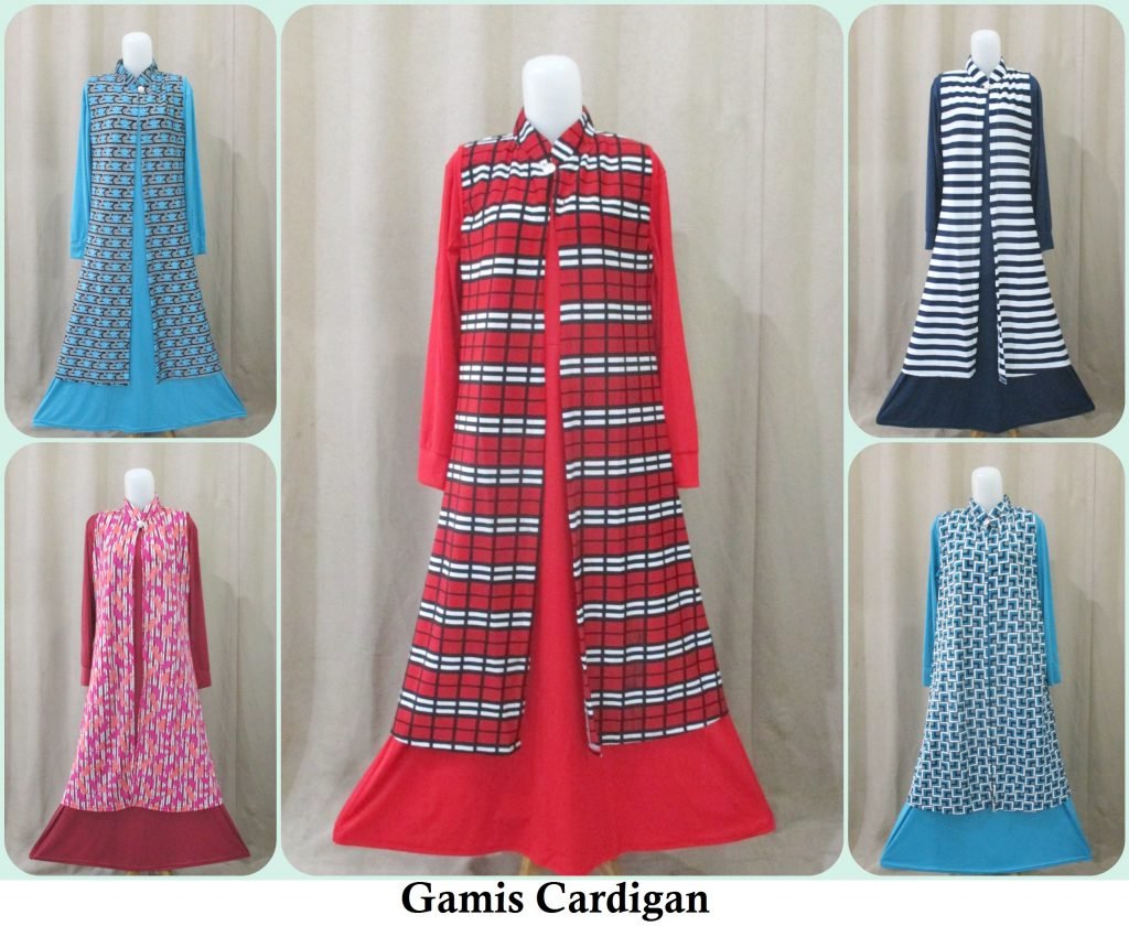 Pusat Grosir Gamis Cardigan Dewasa Syrai Murah Tanah Abang