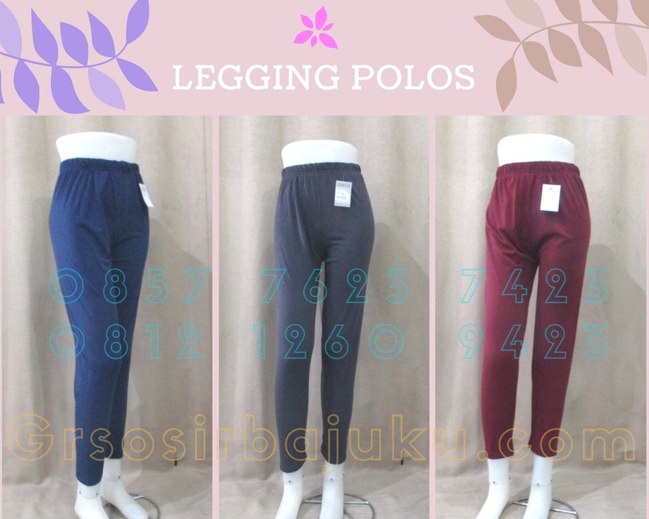 Sentra Grosir Celana Legging Polos Wanita Murah