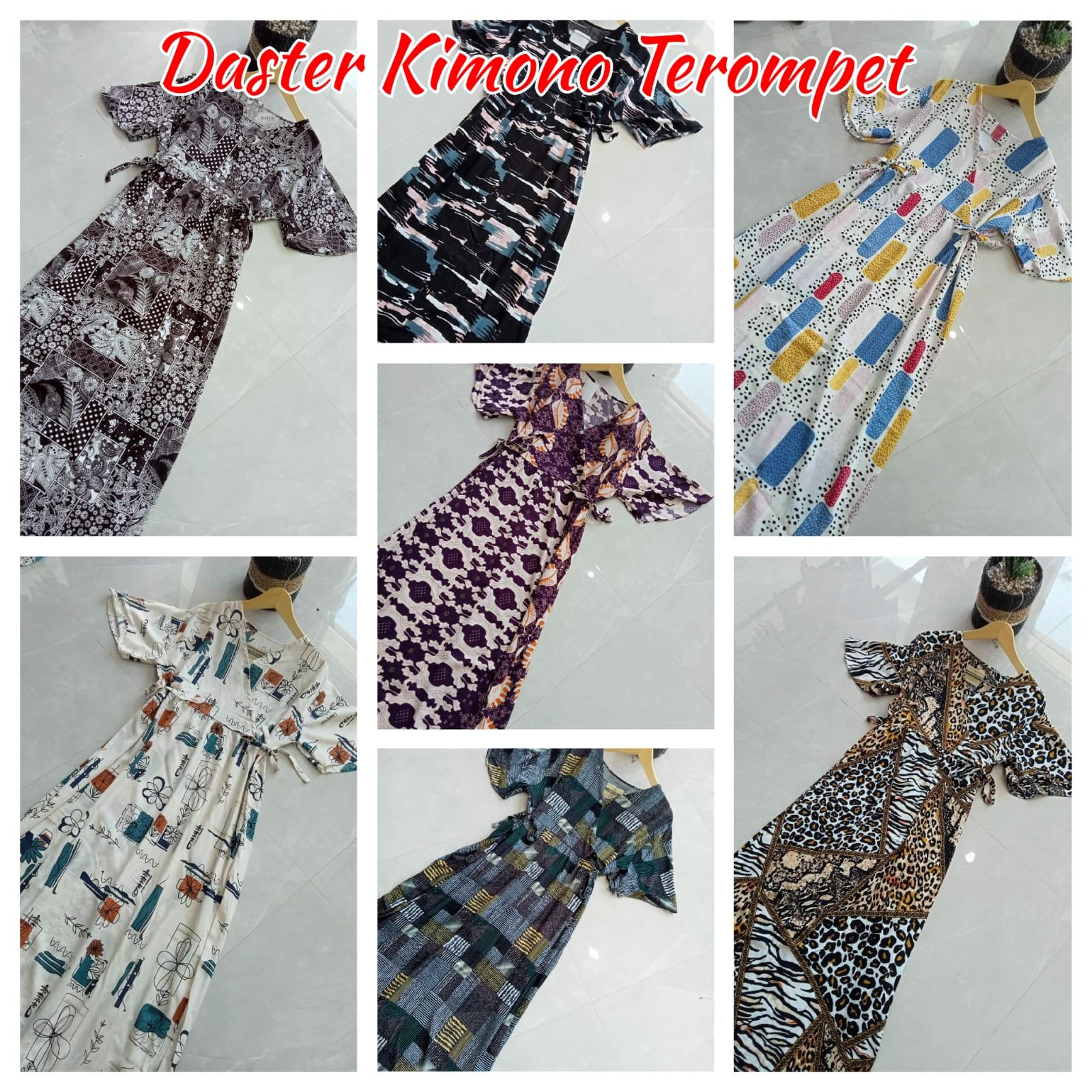 daster kimono terompet murah