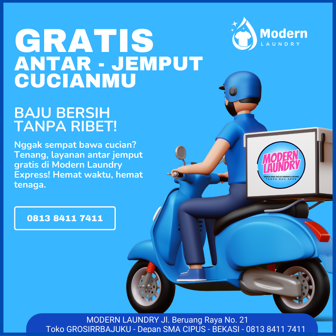 Laundry Antar Jemput Pickup Cikarang Baru Jababeka CIkarang Pusat Meikarta Pasar Bersih (1)